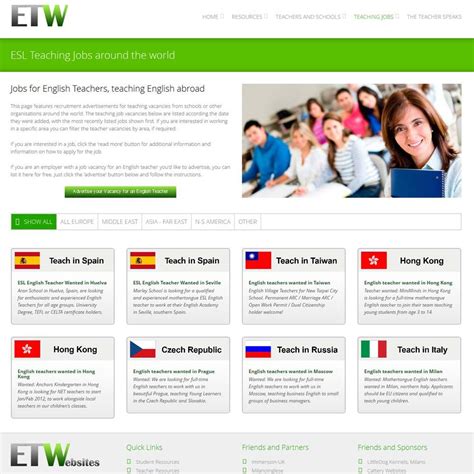 teaching english abroad job website.